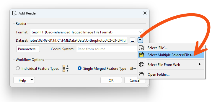 Select Multiple Folders/Files